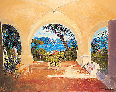  Georges Flanet french artist who paints landscapes - Georges Flanet artiste peintre à Saint Tropez 